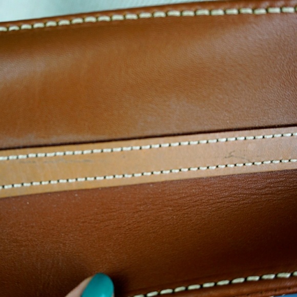 Vtg Dooney & Bourke Pristine Cognac Backpack - Picture 7 of 7